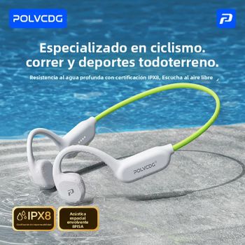 Auriculares de Conducción Ósea POLVCDG, Resistentes al Agua IPX8, Bluetooth 6.0, Auriculares Abiertos para Correr, Nuevo Producto 2026 X9 RUN