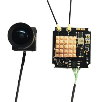 OpenIPC 4K 2W unidad de aire FPV digital con antena doble, grabación/escaneo con 1 tecla + ventilado de enfriamiento par