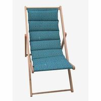 tumbona jardin prive douala lienzo azul madera de haya
