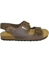 de mawen sandalias bio piel natural marron