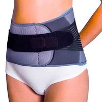 airtex faja sacrolumbar elastica gris talla unica 1 unidad soporte ortopedico para proteccion compresion o recuperacion