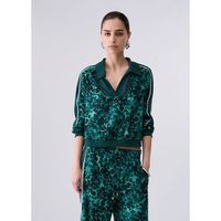 liu jo jersey sudadera en crepe estampado para mujer