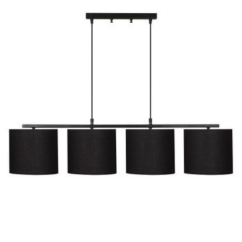 Lámpara De Techo Valiz-4711 Negro Metal Tela 110x25x120 Cm