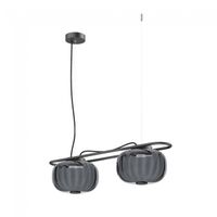 lampara de techo led krista fume 2x19w