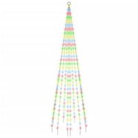 arbol de navidad en asta de bandera 310 led de colores 300 cm vidaxl