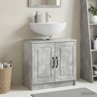 vidaxl mueble de lavabo para bano utrecht gris hormigon