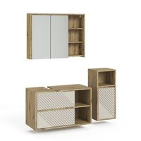 conjunto de muebles de bano de 3 piezas viola 3 partes vicco