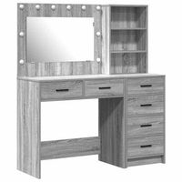 mesa de tocador  mesa de maquillaje con cajon gris claro 785 x 41 x 135 cm