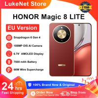 version ue honor magic 8 lite 5g smartphone snapdragon 6 gen4 resistente a caidas de 25m ip69k snapdragon 6 gen4 resistente al polvo 7500mah 108mp ois ai esim