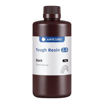 Resina 3D Anycubic Tough Resin 2.0 Negra alta resistencia y precisión
