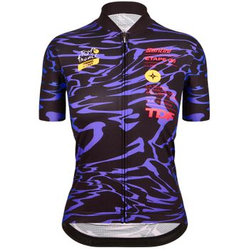 Santini Tour de France Femme avec Zwift Planche des Belles Filles Stage Jersey - L