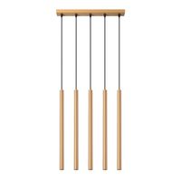 lampara colgante vacu dorado 5 luces