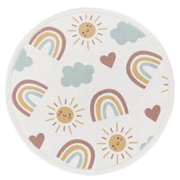 alfombra infantil lavable emilio multicolor 120 cm redondo