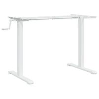 marco de escritorio de pie acero blanco 94-135x60x70-114 cm vidaxl