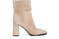 botin de ante con correa beige