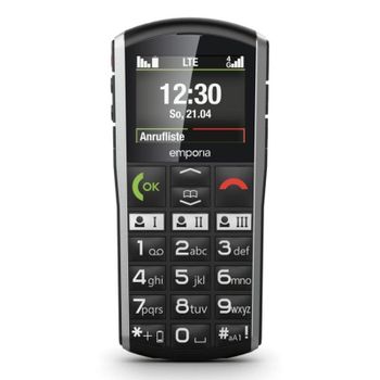 Móvil Emporia SIMPLICITY-LTE 4G IP54 Bluetooth Radio FM Negro Plata
