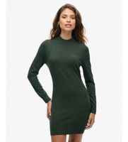 superdry para mujer w8011223a vestido de punto en lana merino verde xl casual manga larga