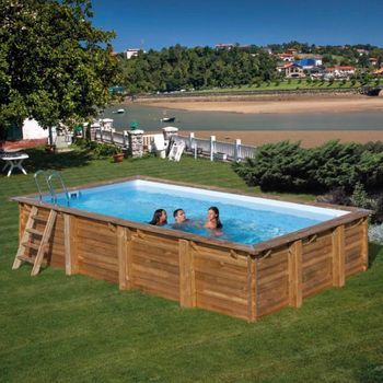 Piscina Evora Gre Madera 620x420x133 Arena 8m3h