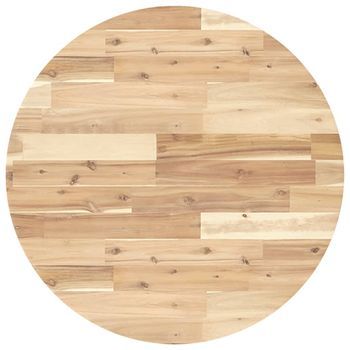 Tablero De Mesa Redondo Madera Maciza De Acacia Ø70x4 Cm Vidaxl