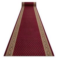 alfombra de pasillo con refuerzo de goma  inca burdeos 80cm 80x1400 cm