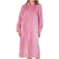 Flannel Fleece Zip Through Warm Housecoat