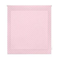 estor enrollable premium - estor enrollable tamano 150x180 - estor premium color rosa con motas blancas  blindecor