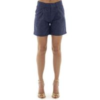 leone 1947 short woman linen fancy stripes para mujer