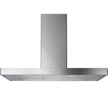 RANGEMASTER Flat 90 Chimney Cooker Hood - Stainless Steel, Stainless Steel