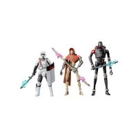 set 3 figuras jedi survivor star wars riot scoit trooper magnaguard y kx security droid articulada 95 cms