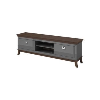 Mueble Para Tv Xl 196 Cm Colección Palace. Color Gris Y Roble.