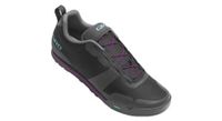 zapatilla mtb giro track er fastlace negra   purpura para mujer