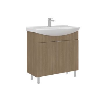 Mueble Para Lavabo  - 80 X 50 X 83 Cm - Roble Sonomo