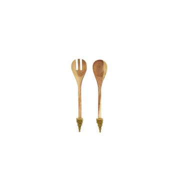 Cucharas para ensalada acacia abeto