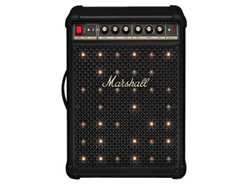 Altavoz bluetooth - Marshall Bromley 450, Con batería, Autonomía 40h, 9600mAh, Para fiestas, Modo estéreo, Indicador LED, Resiste agua, Control táctil