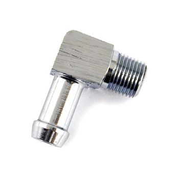 Junta de depósito 90° 1/8'' NPT macho 5/16'' cromo