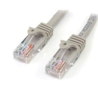 startech cable de red ethernet cat5e rj45 sin traba snagless 5m gris