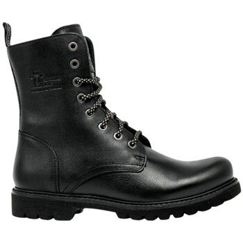 Panama Jack Botines BOTIN FRISIA B24 (FORRO PEL) PIEL NEGRA para mujer
