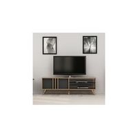 mueble tv rilla 150x35x48 cm color nogal antracita