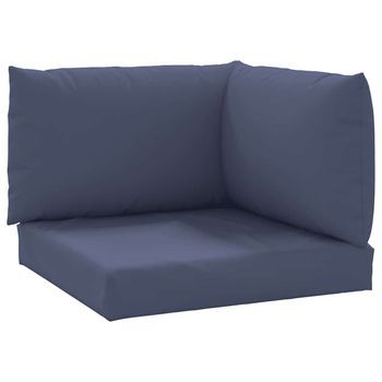 Cojines Para Muebles De Palets 3 Uds Tela Oxford Azul Marino Vidaxl