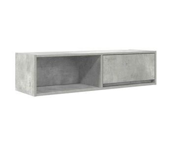 Mueble tv - mesa de tv madera contrachapada gris hormigón 100x31x25,5 cm