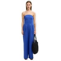 selected mono w sima bustier jumpsuit - dazzling blue para mujer