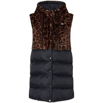 Liu Jo Chaqueta de punto 2f6052 T0300 Gilet Nylon Fakefur para mujer