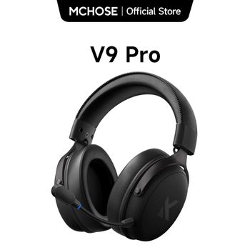 MCHOSE V9 Pro auriculares inalámbricos para juegos auriculares con sonido envolvente micrófono con cancelación de ruido baja latencia ligero para interruptor de PC PS5
