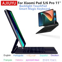 funda con teclado magico retroiluminado para xiaomi pad 6 tablet de 11 pulgadas para mipad 6 mi pad 5 pro pad5 funda inteligente de 11