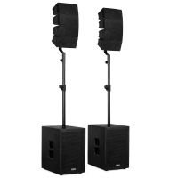 sistema pa vonyx vx922 1600w rms bluetooth 50 dsp usb line array