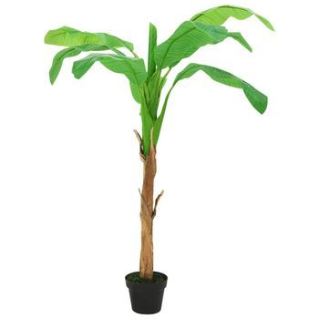 Árbol Bananero Artificial Con Macetero 180 Cm Verde Vidaxl