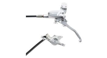 Hope tech4 x2 disc break   latiguillo delantero estandar plateado