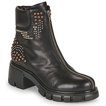 Fru.it Botines 8340-953-GLOVE-NERO-BROCHIE-MULTICOLOR para mujer