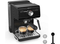 cafetera express - krups xp381810 15 bares deposito 2 l espumador de leche negro