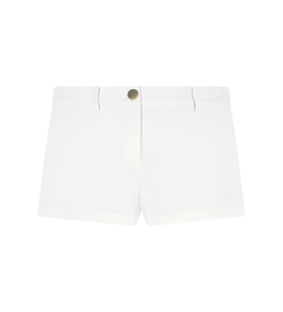 A|X Armani Exchange para mujer. XW001950AF21555U1003 Shorts Botón blanco (M), Casual, Poliéster